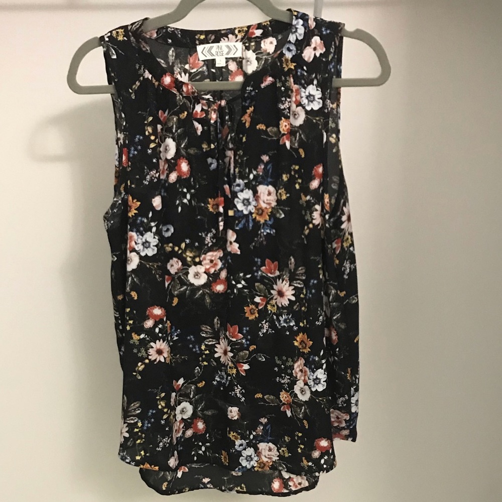Pink Rose Sleeveless Top